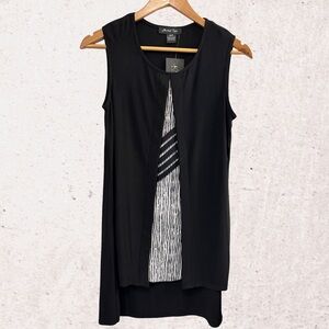 Black Sleeveless Blouse by Michael Tyler NWT